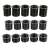 Spark plug thread repair inserts, 15 pieces