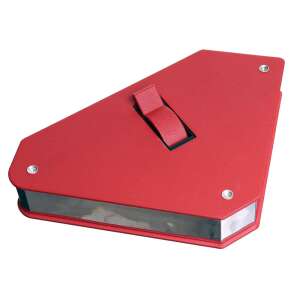 Red magnetic welding angle holder with switch, 25kg capacity - Tool accessories