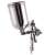Auarita W-71G 1.3mm spray gun side view, professional quality, high quality stainless steel nozzle and needle, fully adjustable pattern control, ISO9001 CE