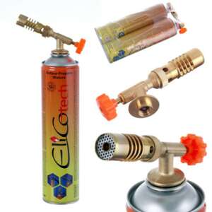 Arzător cu gaz EliCoTech cu două cartușe de gaz de 600 ml - Mașini de lipit