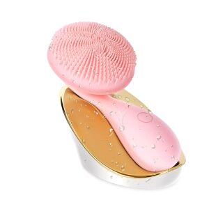 Velixo silicone facial cleansing brush with charging base - Facial care device