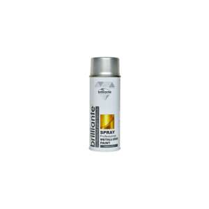 400ml Metallic Grey Spray Paint by Brillante, Professional Paint Formula, Protective, Metallized - Spray Paint