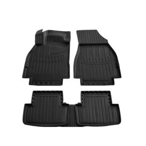 Renault Megane II (2002-2009) Black Rubber Car Mats Set - Car mat