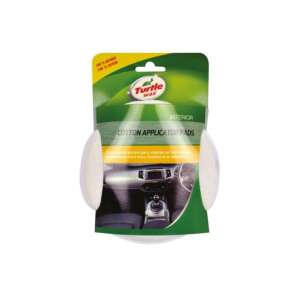 Turtle Wax Interior Cotton Applicator Pads, 2 pack, for applying wax and polish to car interiors - Turtle Wax