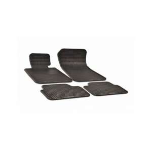 BMW X1 (E84) (2009-) and 1er (E87) (2005-2010) car floor mats, black rubber tray type set, Umbrella brand - Car mat