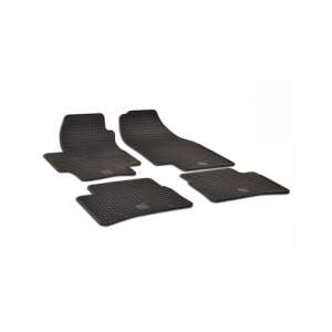 Hyundai ACCENT (2006-) car floor mats, set of 4, black rubber, tray type - Car mat