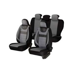 Universal car seat covers, grey and black, full set, Dinamikus - Nonbrand Car seat cover
