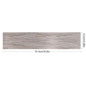 Samolepiace PVC dosky, vzor dreva, rozmery 91 x 15 x 0,2 cm - tmavý dub 131322300