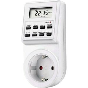 Intelligent LCD Plug with Energy Meter, Timer, and Clock - Andowl