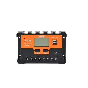Andowl 40A PWM Solar Charge Controller with LCD display and dual USB ports - Solar Panel Accessory