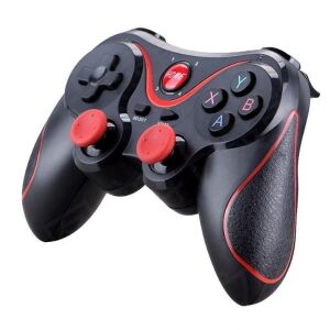 Vezeték nélküli Bluetooth Gamepad, Ergonomikus kialakítás, Fekete és piros - Kontroller