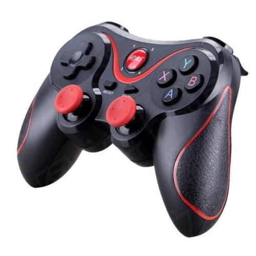 Vezeték nélküli Bluetooth Gamepad, Ergonomikus kialakítás, Fekete és piros