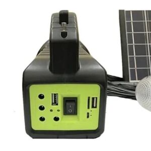 GDLite GD-2000A lampa solarna z portami USB i przełącznikiem - Latarnia słoneczna
