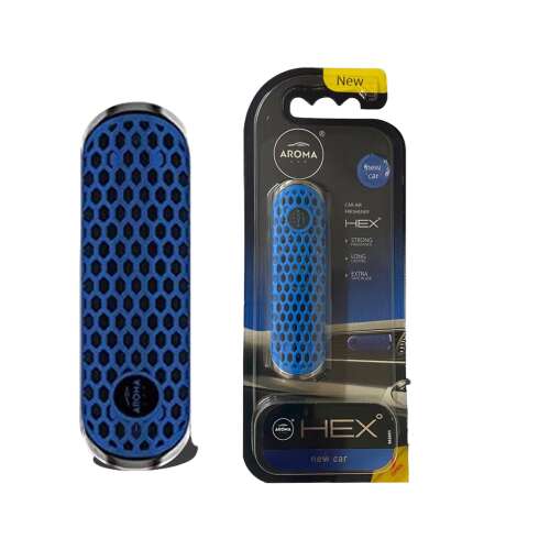 Aroma Auto Lufterfrischer Hex Neuer Auto Duft, blauer und schwarzer Autolufterfrischer mit Wabenmuster