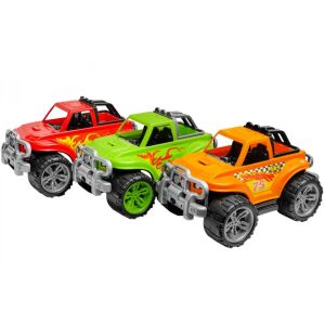 Technok Toys 4x4 Off-Road Toy Truck, Red, Green, and Orange - Nonbrand Kids's play car