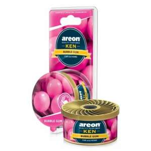 Areon Ken Bubble Gum Auto-Lufterfrischer, 35g, rosa Kaugummi-Duft - Lufterfrischer für Autos