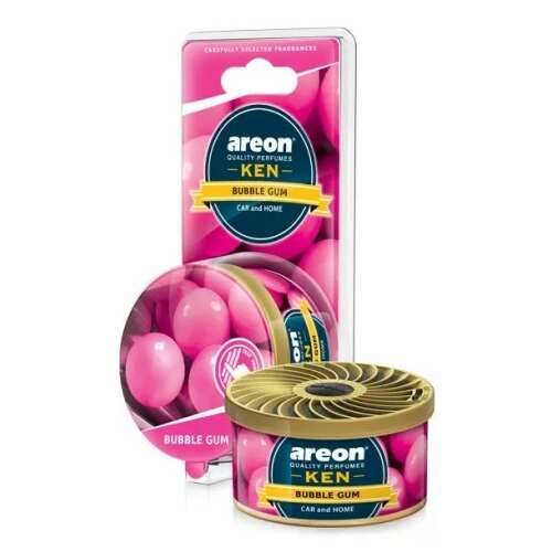 Areon Ken Bubble Gum Auto-Lufterfrischer, 35g, rosa Kaugummi-Duft