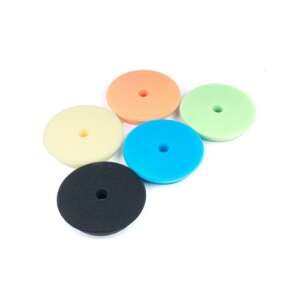 5-teiliges Amio Polierpads-Set für die Autoaufbereitung, 125 mm, beinhaltet gelbe, orange, schwarze, blaue und grüne Pads - AMiO