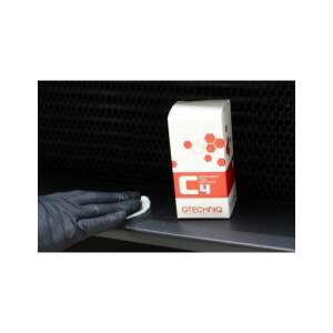 Gtechniq C4 Permanent Trim Restorer being applied to a car trim - Gtechniq