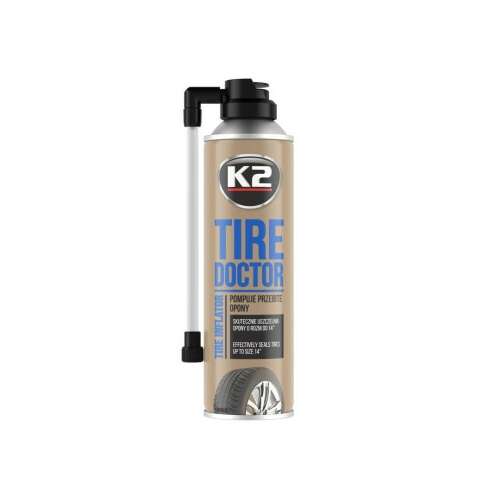 K2 Tire Doctor gumiabroncs felfújt és javított spray, 400ml
