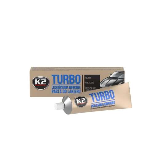 K2 Turbo polírozó paszta, 120g, autó polírozás, karcolás eltávolító, autógondozás
