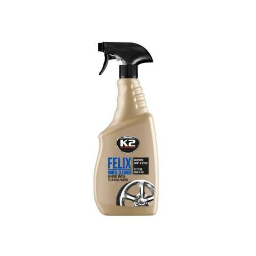 K2 Felix Wheel Cleaner, 750ml bottle, car rim cleaner, removes brake dust, dirt, and grime