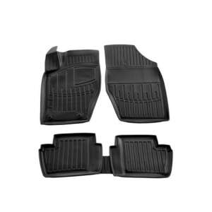 Citroen C4 (L) (2004-2010) car floor mats, black rubber tray type - Car mat