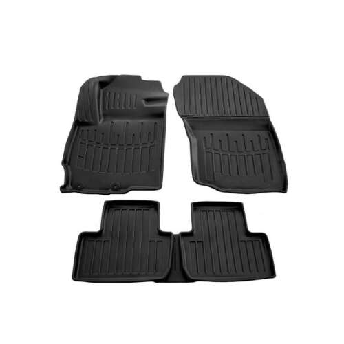 Citroen C4 Aircross (2012-2017) Fußmatten, schwarzer Gummi-Tablettentyp