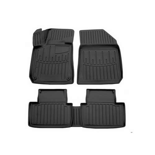 Peugeot 301 (2012-) car floor mats, black rubber, full set