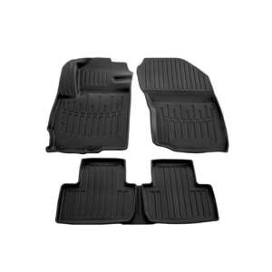 Peugeot 4008 (2012-2016) car floor mats, black rubber tray type - Car mat