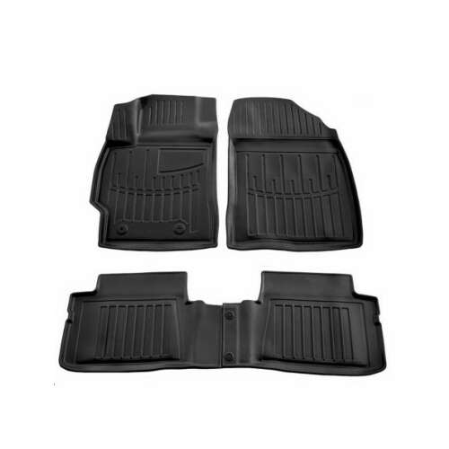 Toyota Corolla (E140) 2006-2012 car floor mats set, black rubber tray type