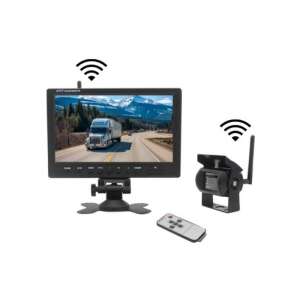 Kit cameră de marșarier fără fir pentru camioane și autobuze, monitor de 9 inci, 12-24V - Electronica auto