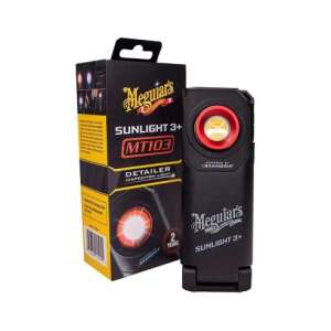 Meguiar's Sunlight 3+ MT103 Detailer Inspection Light, silné LED svetlo pre detailovanie automobilov, s nastaviteľným jasom a teplotou farby, obsahuje háčik a magnetickú základňu - Výstavba&Renovácia