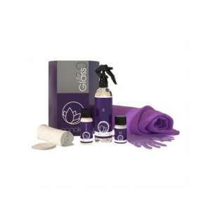 Nanolex Ultra Glass Sealant Kit, hydrophobic window treatment set for cars, includes cleaner, polish, sealant, applicator pads, microfiber cloths, and gloves - Nanolex