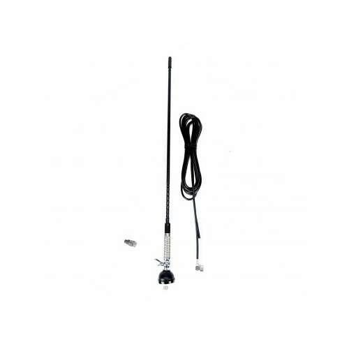 PNI S60 CB antenna with spring, 59 cm long, with holder, cable and PL259 plug, fiberglass