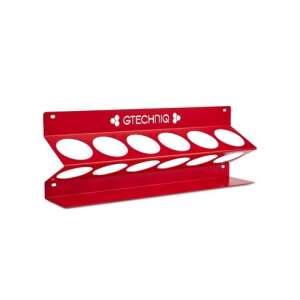 Gtechniq wall mount for detailing products, red metal holder for 6 bottles - Gtechniq
