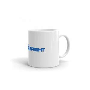 Cana Xenon Bright Tasse, weiße Tasse mit blauem Xenon Bright Logo - Kunst & Hobby
