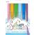 Ooly Silver Linings Contour Markers, 6-pack, silver ink with colorful outlines