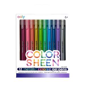Ooly Color Sheen Fém Géltollak - 12 db