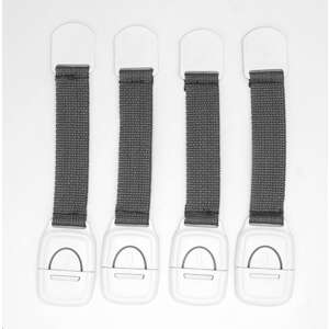 BabyJem 4-pack cabinet safety locks, childproof locks for cabinets and drawers, easy to install, adjustable strap, prevent children from opening cabinets - Baby Safety Lock