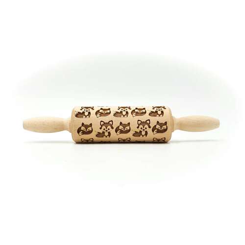 Róka sodrófa sütikhez és fondánhoz, aranyos róka mintával gravírozva