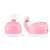 Skiddou Pottili whale potty trainer, pink, front and side view