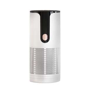 Portable Car Air Purifier, HEPA Filter, USB Charging, Quiet, 3 Speed Settings, Digital Display, for Home, Office, and Car Use, Navy Blue, White 105294955