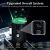 Portable Car Air Purifier, HEPA Filter, USB Charging, Quiet, 3 Speed Settings, Digital Display, for Home, Office, and Car Use, Navy Blue, White 105294955