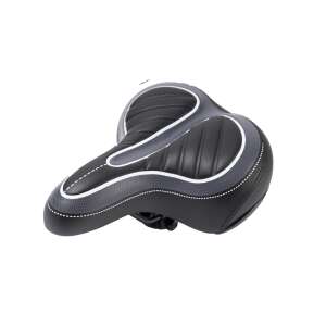 MalTrack B-Comfy300 bicycle saddle, black and grey, with shock absorbing springs - Bicycle saddle