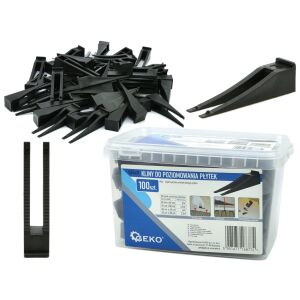 Geko Tile Leveling System: Wedges, Clips, and Container Set - Tile Leveling System