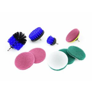 Geko 10-piece cleaning brush set for electric screwdrivers - Drill and Screwdriver Accessory