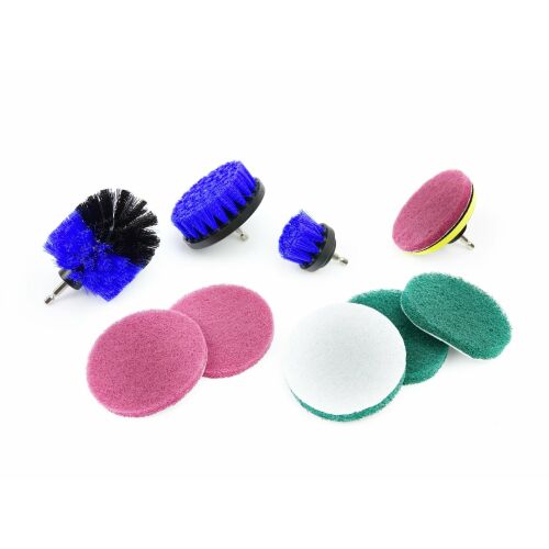 Geko - Tisztítókefe Készlet Elektromos Csavarhúzóhoz - 10 db