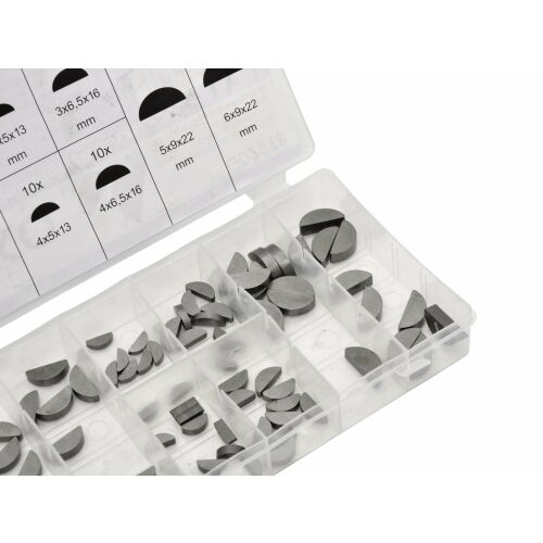 GEKO 80-piece Woodruff Key Set in Organizer Case