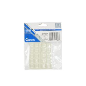 Silicone Furniture Protector Set, 10 x 10 mm, 20 pieces, Geko G29824 131332789 - Furniture